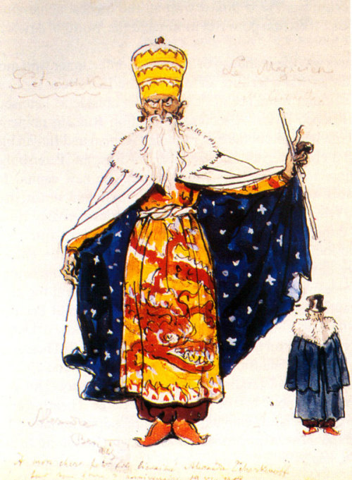 alexandre-benois:Magician. Costume design, 1957, Alexandre...