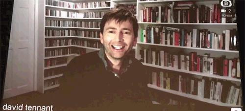 mizgnomer - David Tennant and his shelves of books, CDs, and...