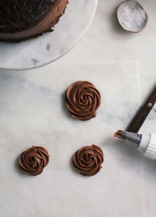 sweetoothgirl - One-Bowl Chocolate Rose Cake (For Two)