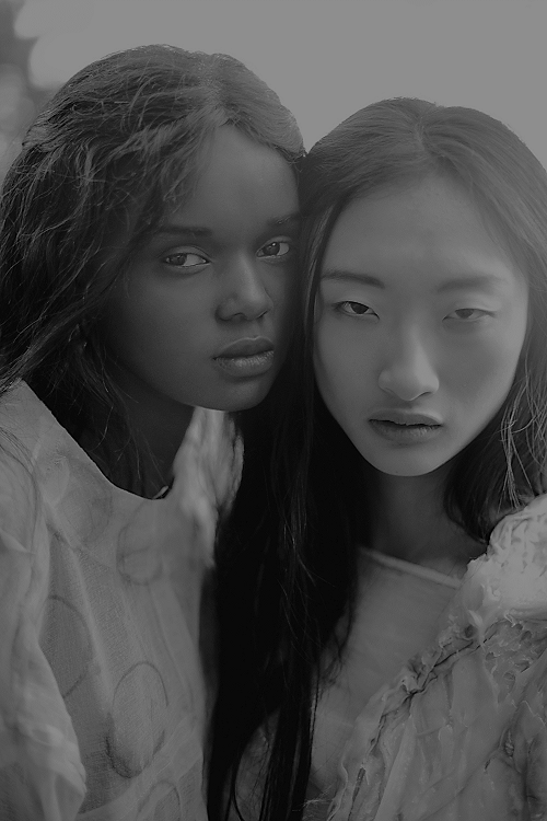 daftorpunk:Duckie Thot and Rowena Xi Kang photographed by...