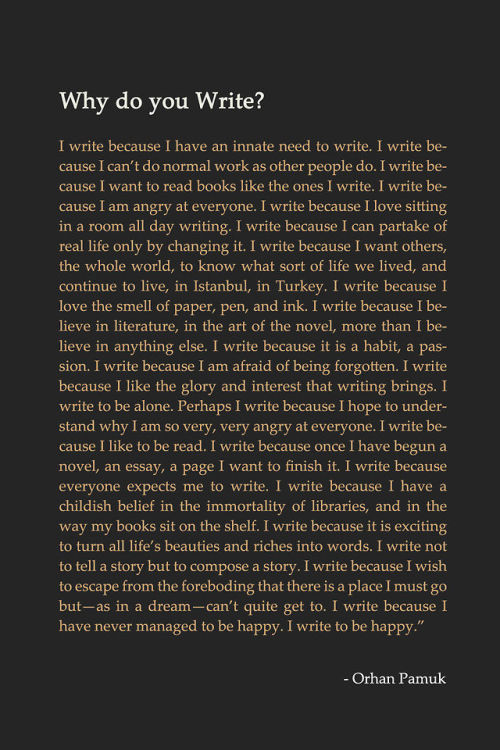 wordsnquotes:- Ferit Orhan Pamuk, “My Father’s Suitcase”, Nobel...