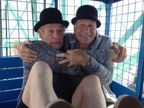 Professor X and Magneto hanging out 