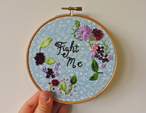 flower-patches - Fight Me Embroidery//buy it here x