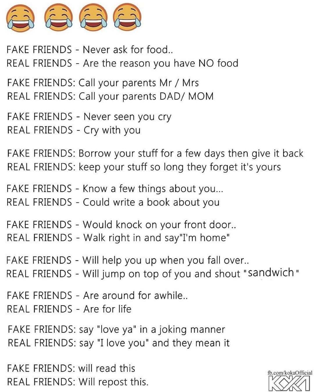 IamTrubel Fake Friends Real Friends Meme Meme