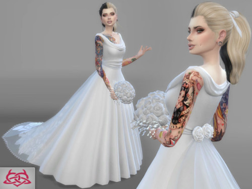 coloresurbanos:Wedding Set 2Dress - Bouquet new meshes...