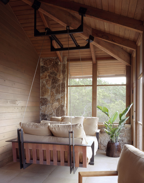 georgianadesign - Luxe porch swing, Austin. Furman + Keil...