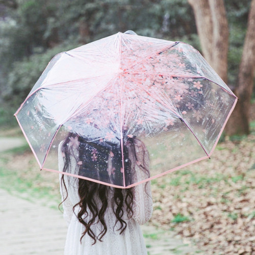 pinkublr - ♡  pink cherry blossom umbrella  //  15% off discount...