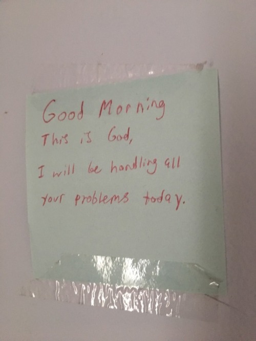 littlechristianthings - My sister put notes all around her room...