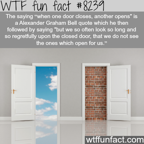 wtf-fun-factss - When one door closes, another opens - WTF fun...