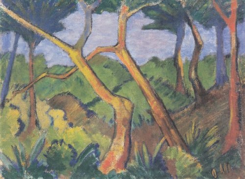 expressionism-art - Waldlandschaft, 1925, Otto MuellerSize - ...