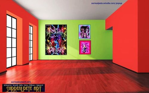 #artworks shown insitu.#surrealpeteart.com...