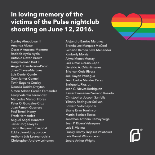 plannedparenthood:We mourn. We remember.  We stand with the...