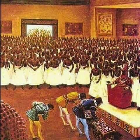 yurilanegra - Oba Esigie (King of Benin from 1504-1550) welcoming...