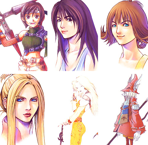 cactuarqueen - female protagonists throughout final fantasy