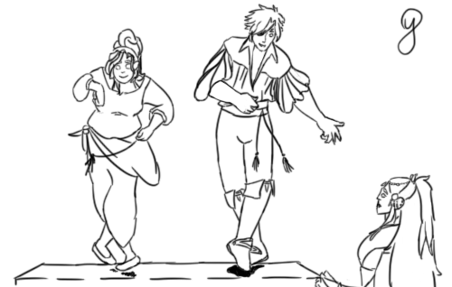 doc-nazali:Julian and Portia tap dancing on top of Lucio’s...