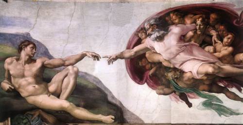 bitter69uk - Michelangelo’s The Creation of Adam (1510) /...