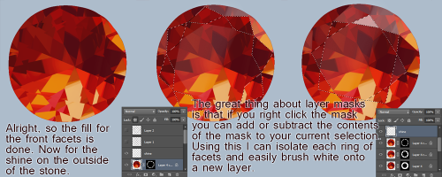 viivus:I made a walkthrough of my process for drawing faceted...