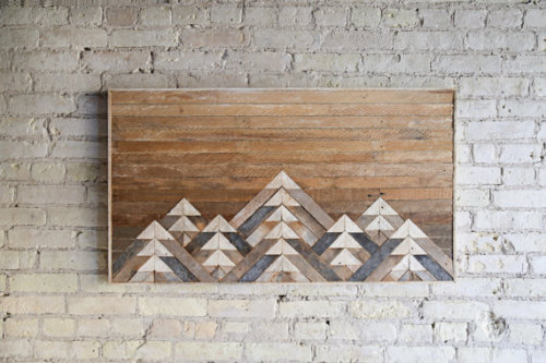 lesstalkmoreillustration - Reclaimed Wood Wall Art By...