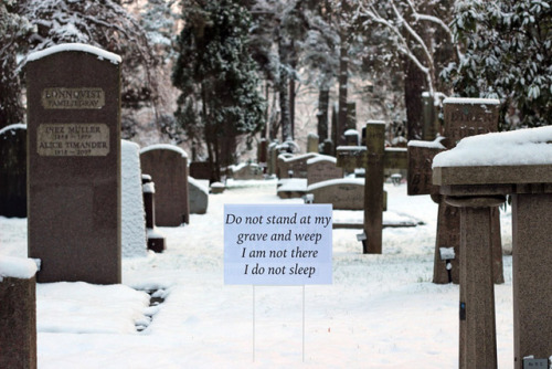 visual-poetry - »do not stand at my grave and weep« by vlady...