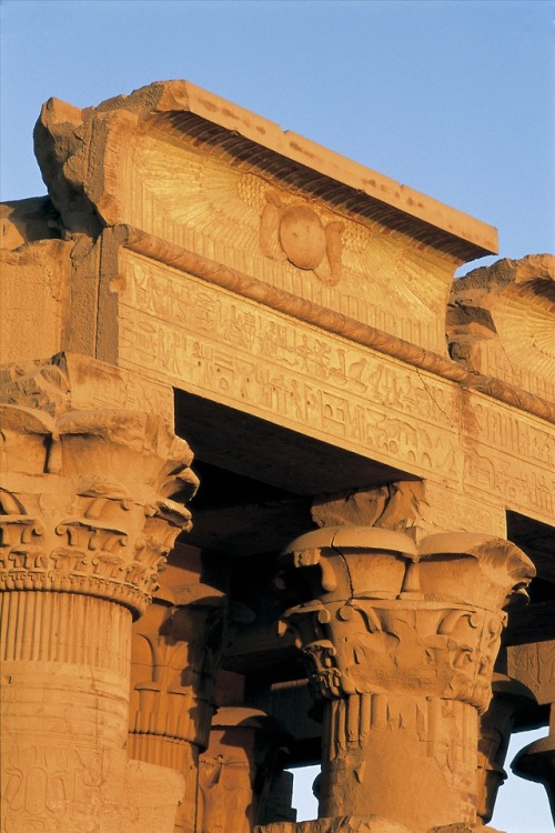 grandegyptianmuseum - Kom Ombo temple detail, Ptolemaic Period,...