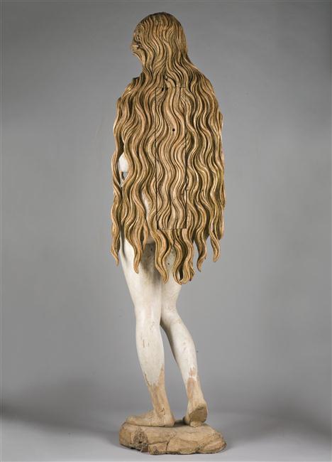 desimonewayland - Mary Magdalene, polychrome wood sculpture, ...