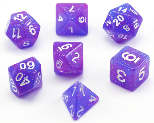 darkelfdice:Eclipse Galaxy dice are now available in two new...