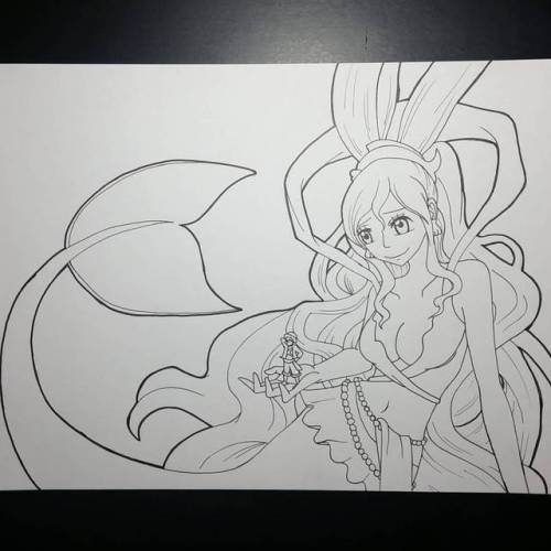 Day 10. Shirahoshi the mermaid princess. #inktober #ink #drawing...