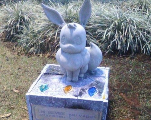 retrogamingblog - Pokemon statues have been mysteriously popping...