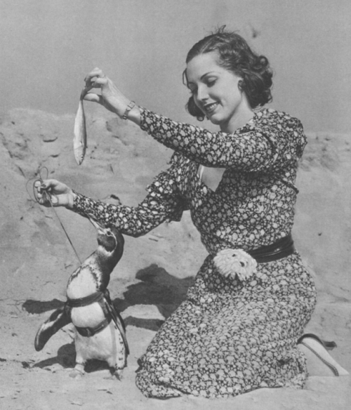 yesterdaysprint - Adrienne Ames and Pengy, California, 1932