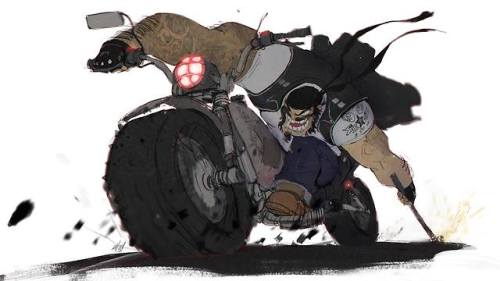 Art by Eslam Abo Shady‎January’s Theme: #BikersPresented by CDQ...