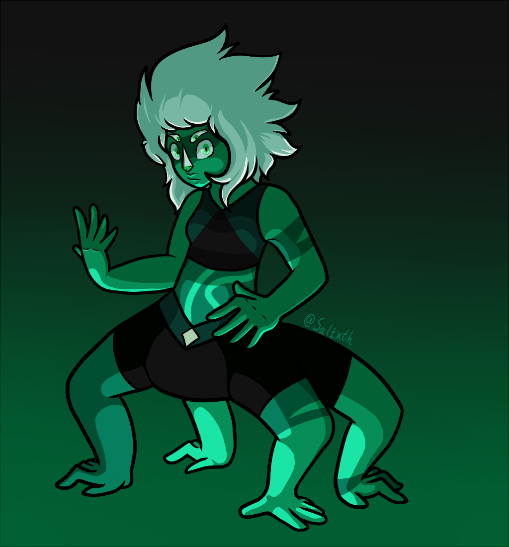 I wanted to draw Malachite from Steven Universe because I still adore the design, even tho its a lot of hands and hands are hell :v) Also wanted to practice some new shading and tbh it turned out...