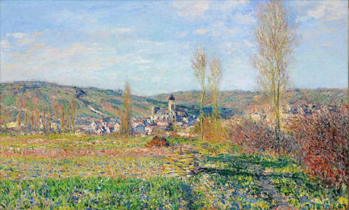 impressionism-art-blog:Vetheuil under the Sun, 1880, Claude...
