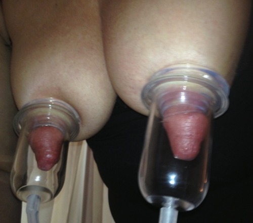 myhugenipples:These are my nipples. I’ve been pumping for about...
