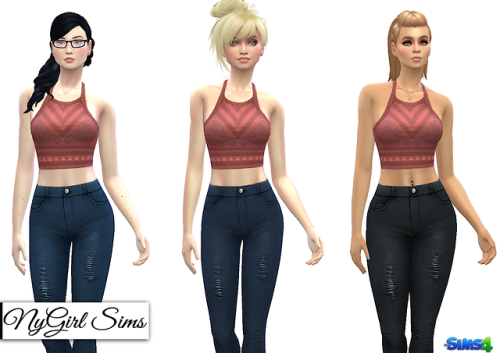 nygirlsims - High Waist Skinny Jean. I took my favorite elements...