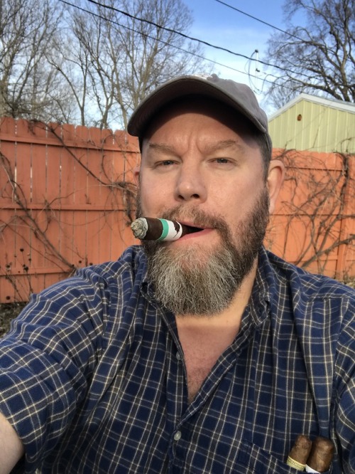 cigarsir49 - Enjoying a cigar after doing the yard