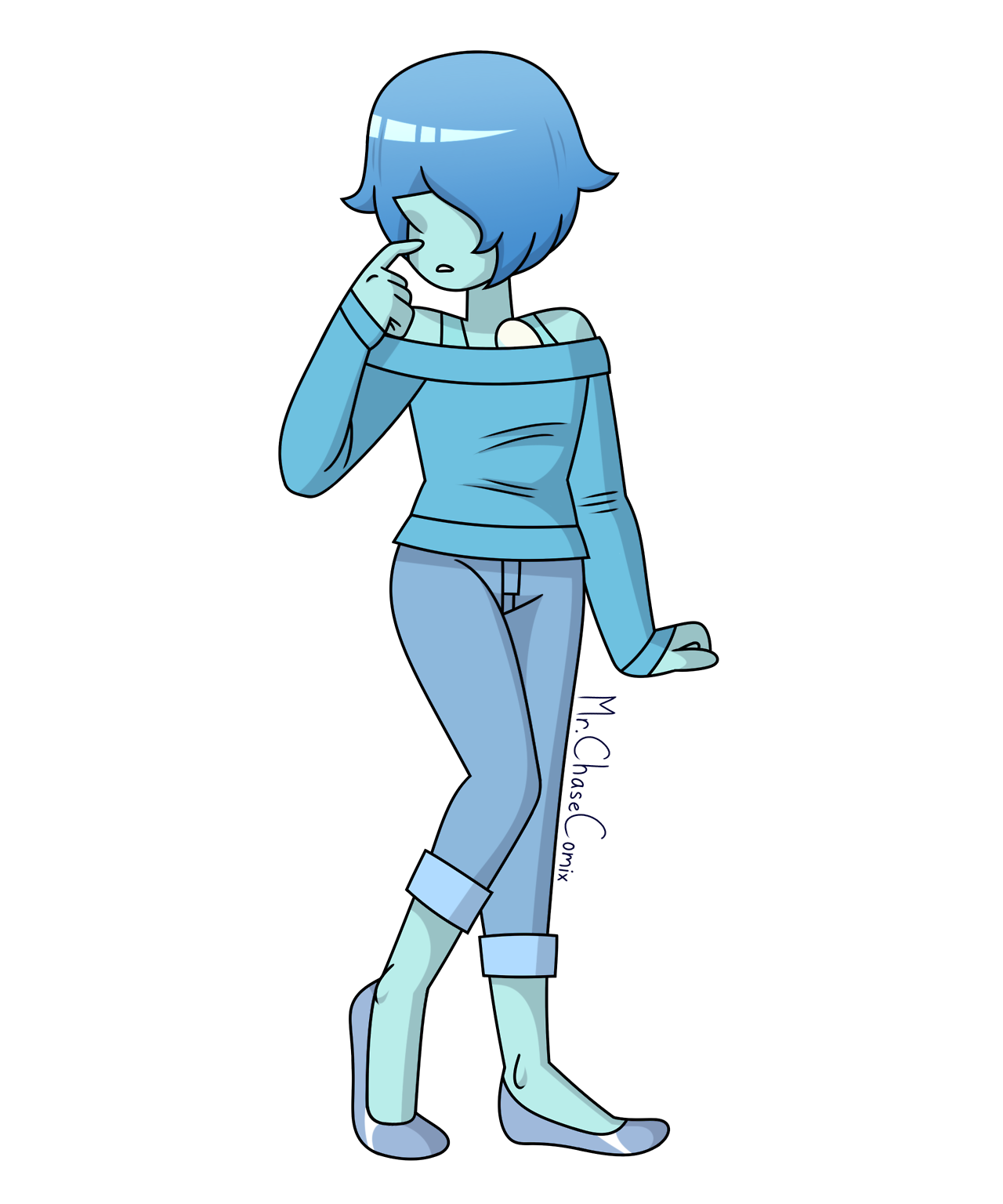 Casual Blue Pearl Remake Just wanted to do a quick little redraw for the fun of it. !Original!