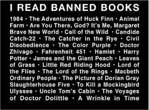 gtunesmiff - wordpainting - I Read Banned BooksTrout Fishing in...