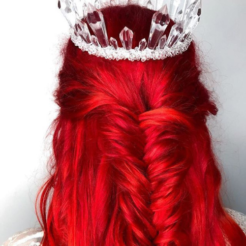 Red fit for royalty ❤ By @stjohnhair using Valentine and Leeloo...