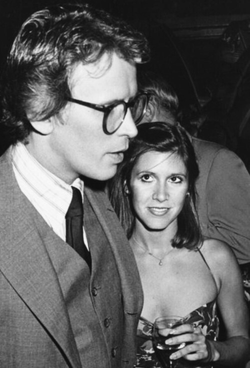 lostinhistorypics - Carrie Fisher and Peter Weller at the Giorgio...