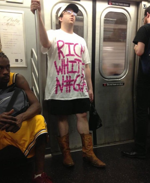amishfighterpilot - Post Malone riding the New York subway...