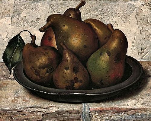 art-and-things-of-beauty:Still life with pears Gerard Victor...