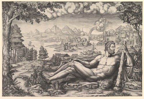 met-drawings-prints - Hercules Resting from His Labors by Giorgio...