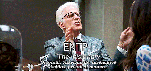 madigriffen - The Good Place protagonists and their MBTI types.
