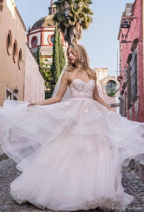 (via Wtoo by Watters Fall 2018 Wedding Dresses — “At First...