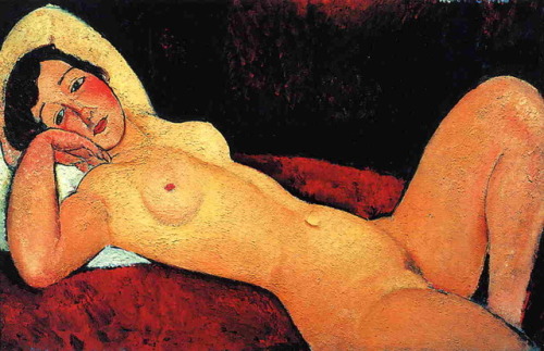 expressionism-art - Reclining nude, Amedeo ModiglianiMedium - ...