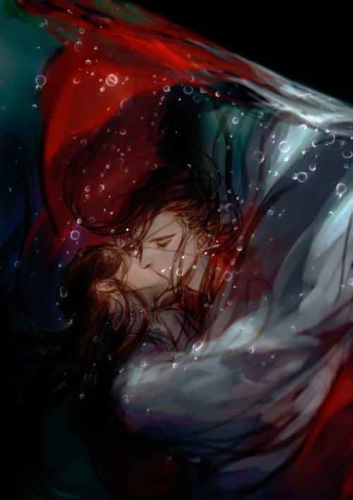 Hua Cheng and Xie Lian had their first kiss underwater. How...