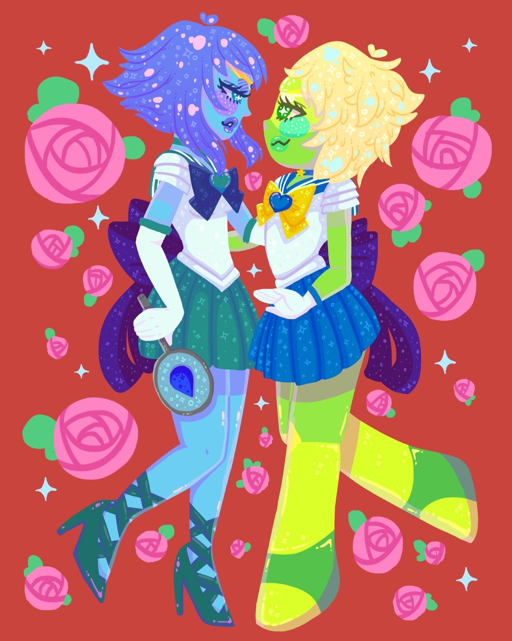 🌱 here’s a super space lesbians crossover 🌊