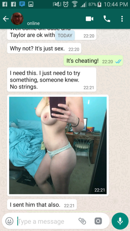 sluttytext - hotwife-caption-requests - ½This girl is genuinely...