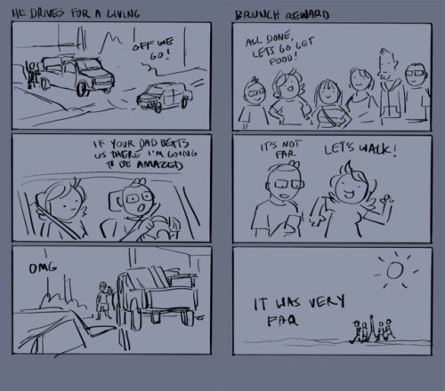 I moved this weekend and drew some dumb comics about it \(ouo)/