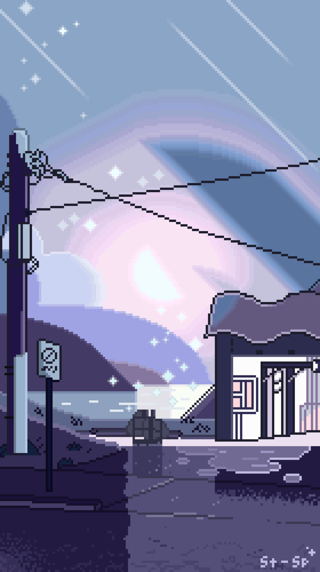 Some high quality iPhone wallpaper of Steven Universe scenery I’ve made in my pixel art style! Free to use. Do not delete caption or repost.